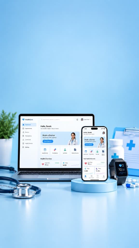 Healthcare mobile app industry visual